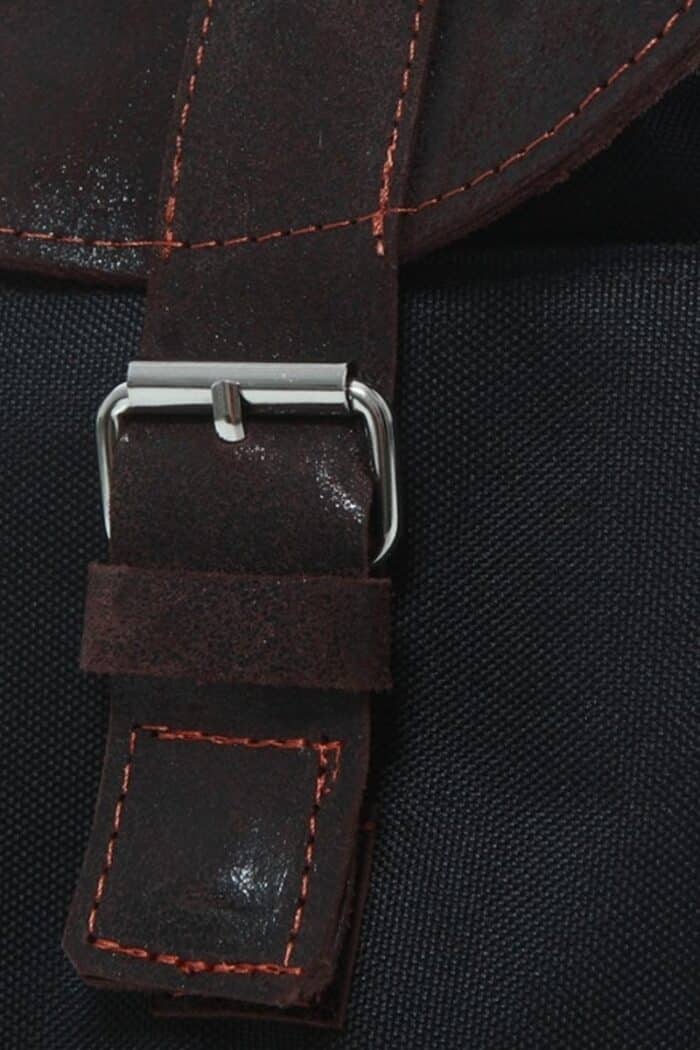 Brown leather vintage backpack