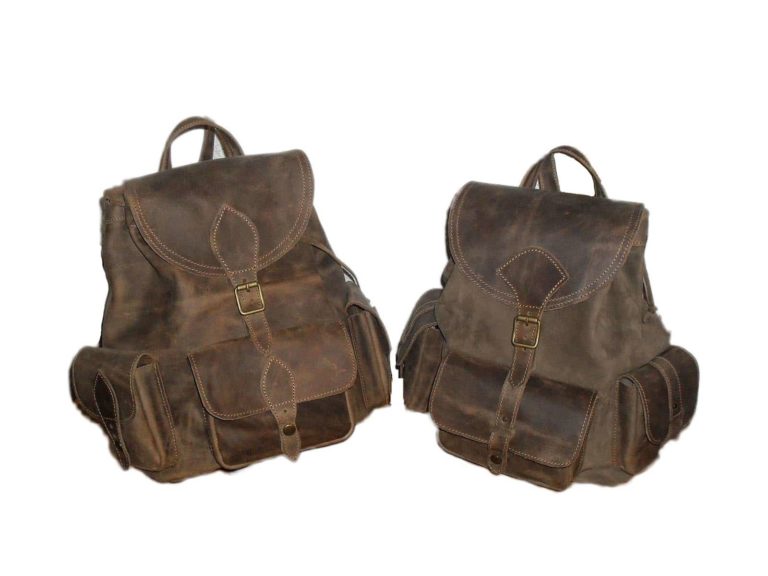 brown leather-backpack-vintage