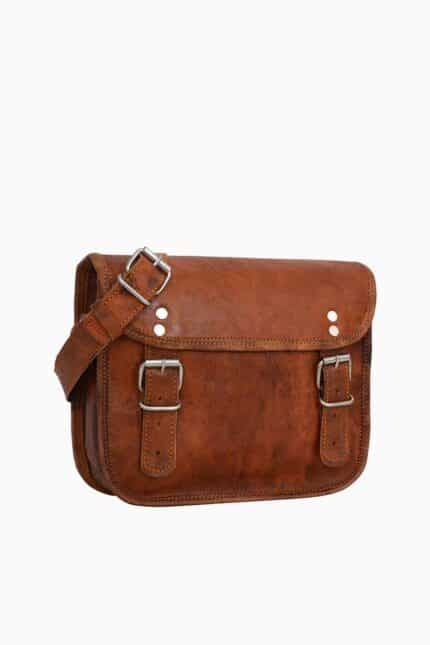 Leather Shoulder Bag Brown Jane