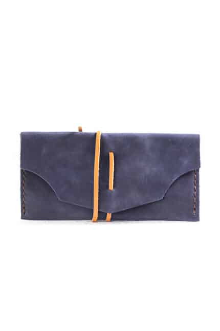 purple suede Leather Tobacco Pouch