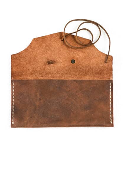 brown vintage Leather Tobacco Pouch