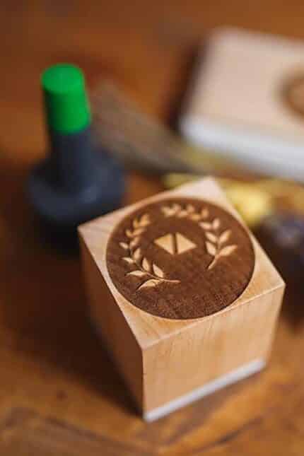 Custom Wood Stamps to decorate products