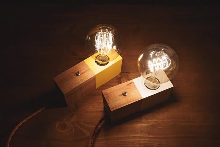 Edison Table Lamp Wood Desk Lamp