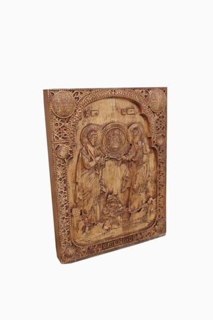Holy Apostles Peter and Paul wood carved icon