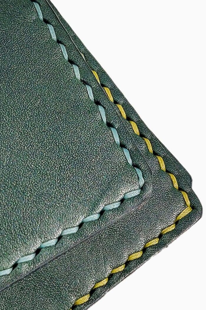green leather wallet europe