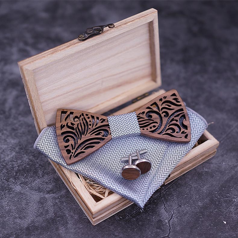 Bow tie Gentleman Wood Papillon