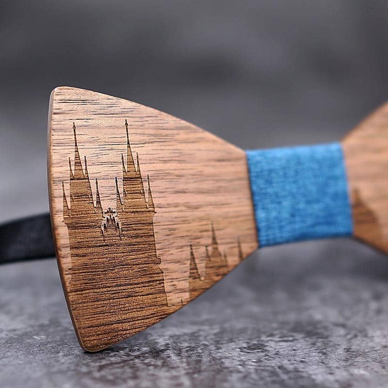 Wood Bow Tie Skyline