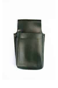 LEATHER BARBER POUCH GREEN
