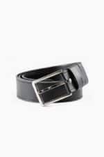 Leather Waist Belt Classic design color black for trousers