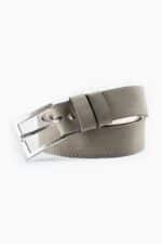 Leather Waist Belt Classic design color grey for trousers