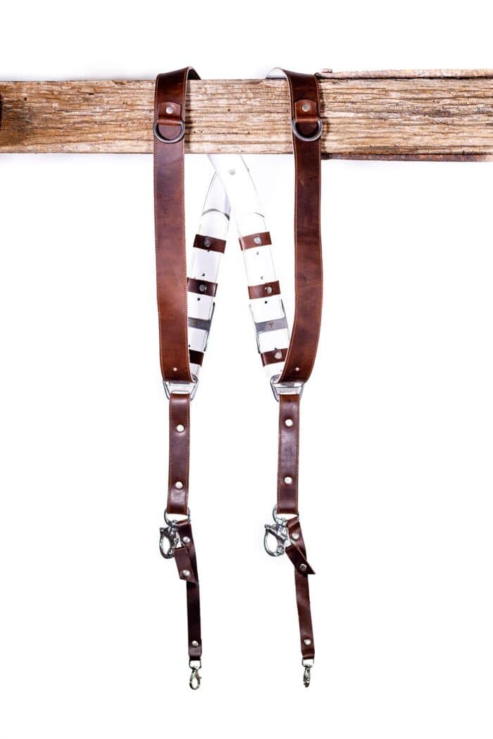 Leather vintage strap white padding for those who sweat