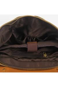 Laptop bag leather and textile Oxford