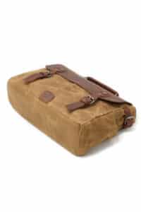 Messenger Leather shoulder bag and textile URBAN Zvolen Khaki