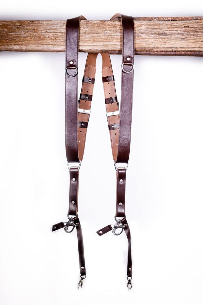 Garioch leather strap dark brown