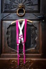 Fuchsia Candy Camera Strap Vintage Edition pink leather