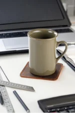 Leather Coasters Set for glasses and mugs