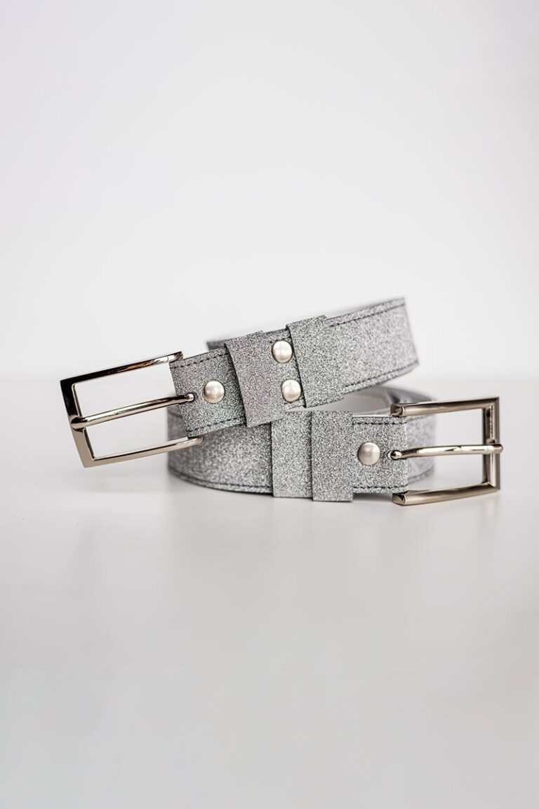 Leather Belt – Silver Gala Padded