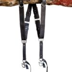 Black Vintage Leather Camera Harness