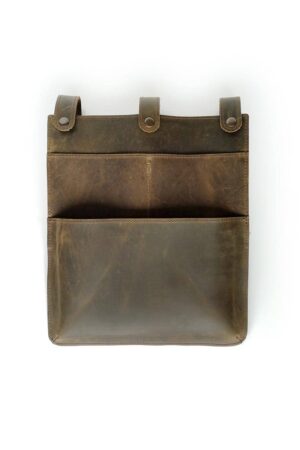 leather hanging organizer chair arm storage caddy