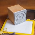 Custom wood stamp 5x5cm – laser-engraved wooden stamp for leather personalisation by Genuine Strap