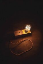Edison table lamp wood desk lamp ambient light