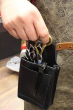 Leather Barber Pouch Black