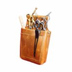 Leather Barber Pouch Brown Porduct