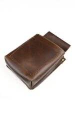 Leather Barber Pouch Dark Brown 2