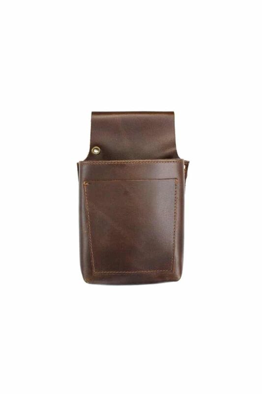Leather Barber Pouch Dark Brown Product 1