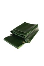 Leather Barber Pouch Green