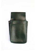 Leather Barber Pouch Green 2