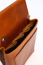 Leather Barber Pouch Brown