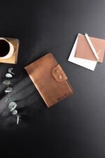 Black leather journal notebook notepad for book lovers