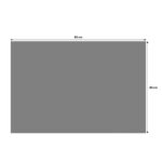 Leather placemat dimension diagram showing measurements of 43 cm wide by 30 cm tall, displayed in grey on a white background.