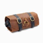 vintage leather shaving kit compartmented toiletry bag for men