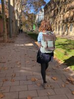 Otto Blue Natural leather and textile backpack - Image 9