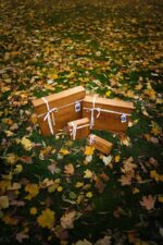 Wood Album Box Medium with cotton bag accessory