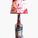 Handcrafted Aperol bottle lamp – upcycled Aperol bottle with Edison bulb