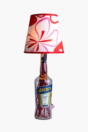 Handcrafted Aperol bottle lamp – upcycled Aperol bottle with Edison bulb
