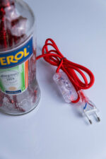 Handcrafted Aperol bottle lamp – ambient light