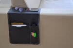 leather bedside organizer couch storage caddy genuine leather