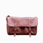 Brown messenger DSLR bag Tuscans