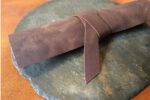 leather cutlery holder beige light brown colour option