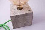 Edison table lamp concrete desk lamp – detail of concrete base