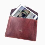 black leather laptop case