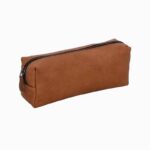 black leather pencil case