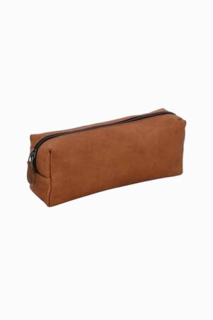 black leather pencil case
