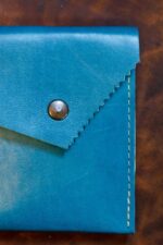 gold leather purse envelope