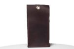 leather wall pocket side view black genuine leather