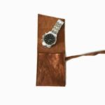 leather travel watch case 1 slot brown vintage handmade organizer